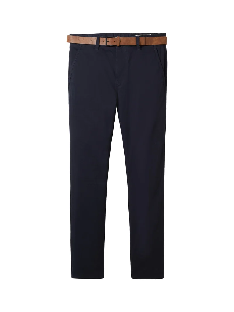 Chinohose mit Gürtel