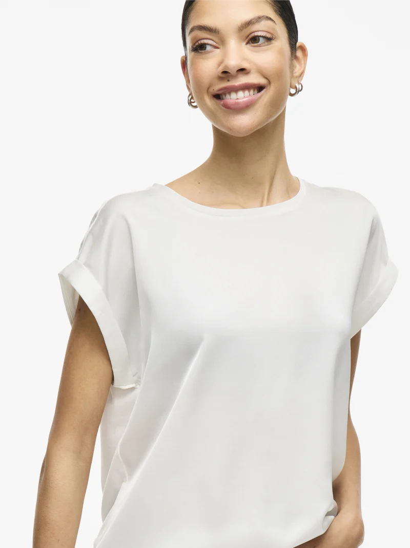 VIELLETTE Blusenshirt aus Satin
