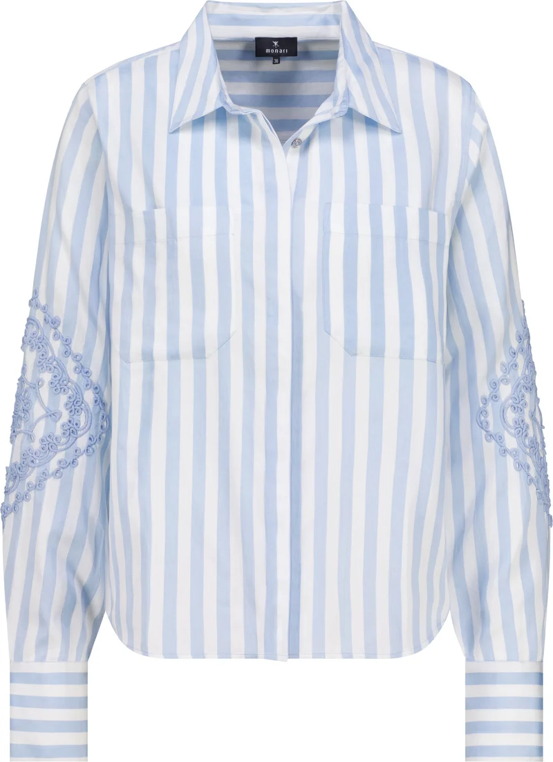 Bluse mit Kordelstickerei