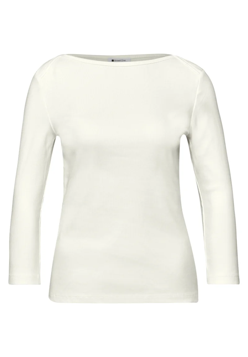 Basic Shirt in Rippstruktur