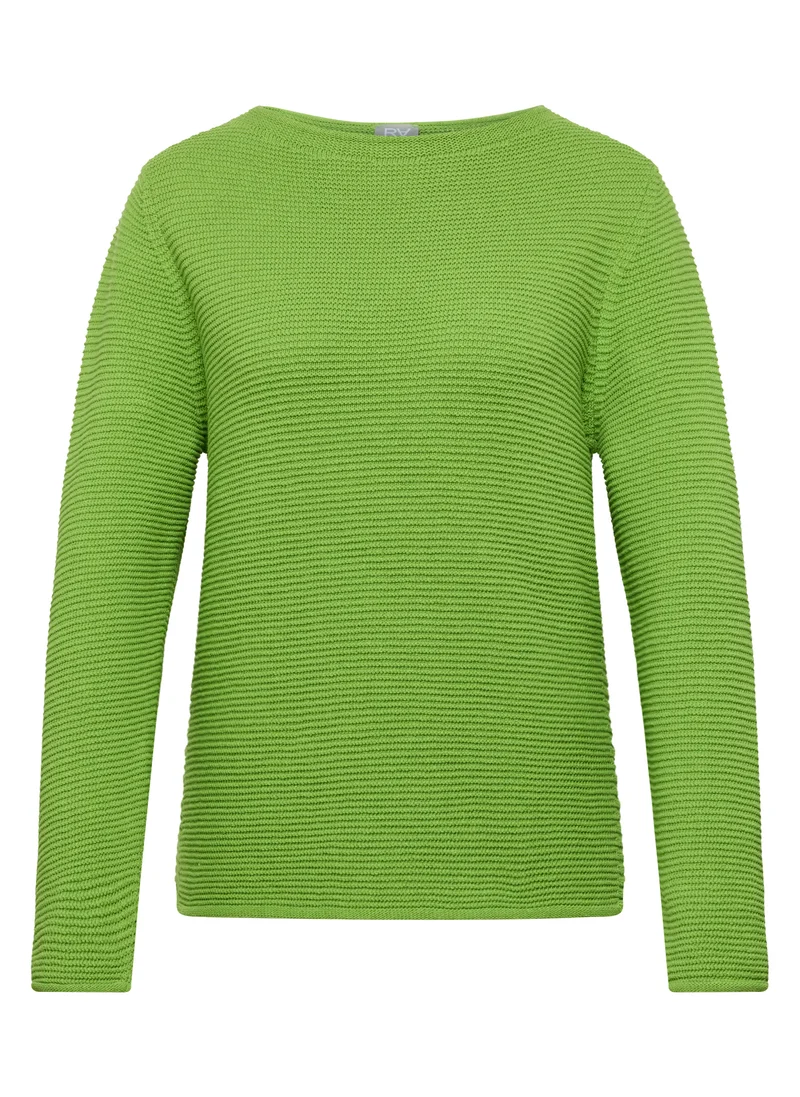 Strickpullover mit Rundhalsausschnitt