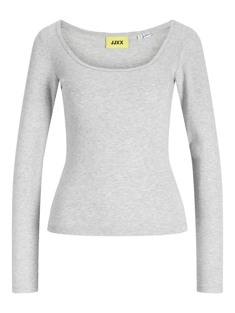 Langarmshirt mit großem Ausschnitt