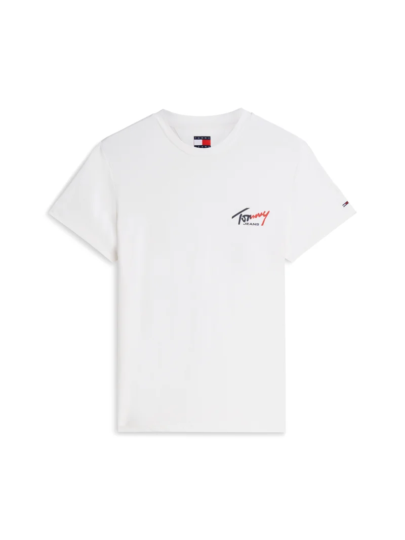 Basic Shirt mit kleinem Druck