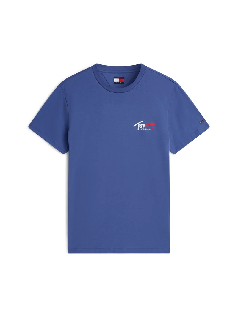 Basic Shirt mit kleinem Druck