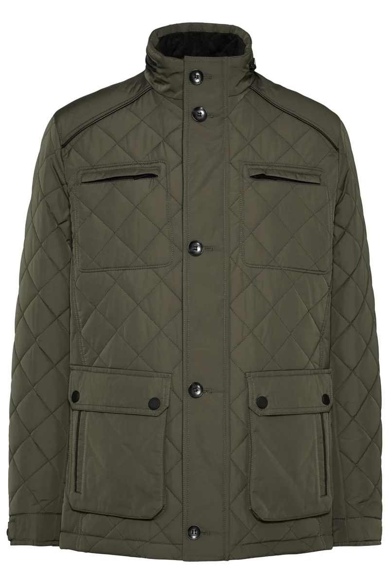 Jacke mit Rautenstepp