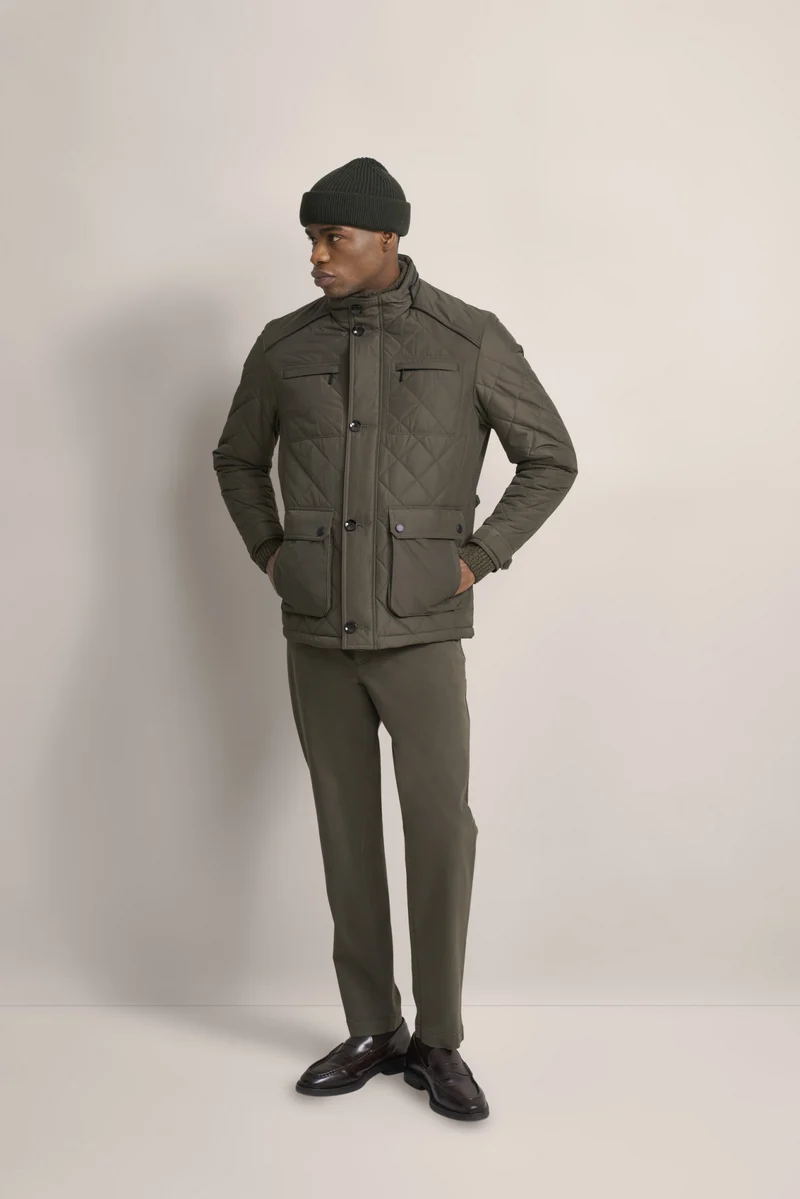 Jacke mit Rautenstepp