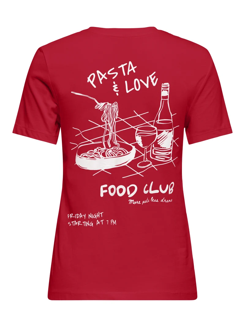 T-Shirt mit Rückenprint