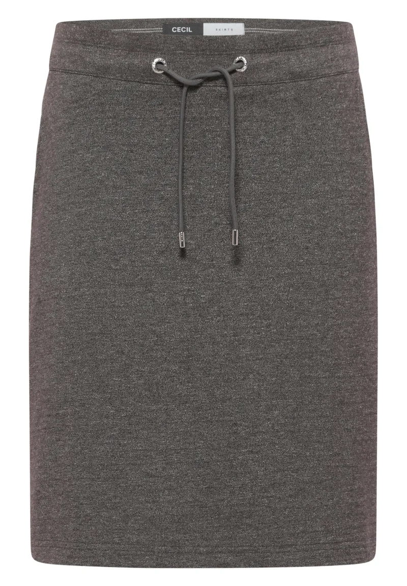 Two-Tone Melange Jogg Skirt