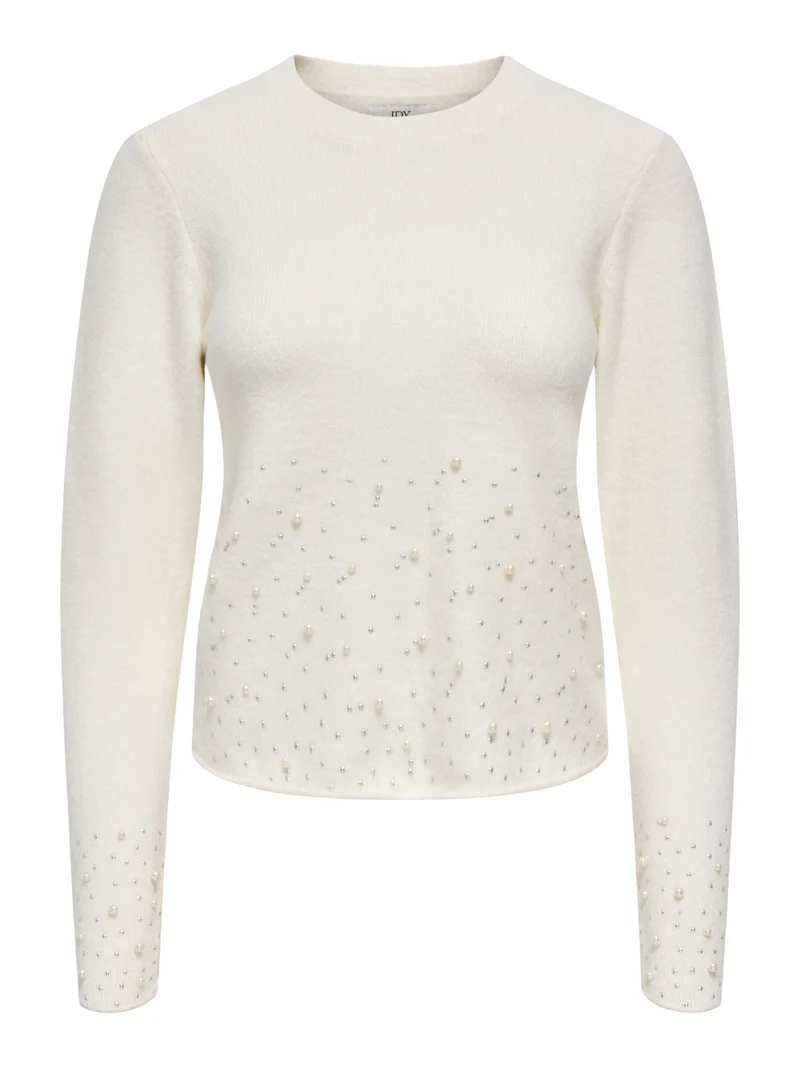 Pullover mit Perlen-Verzierung