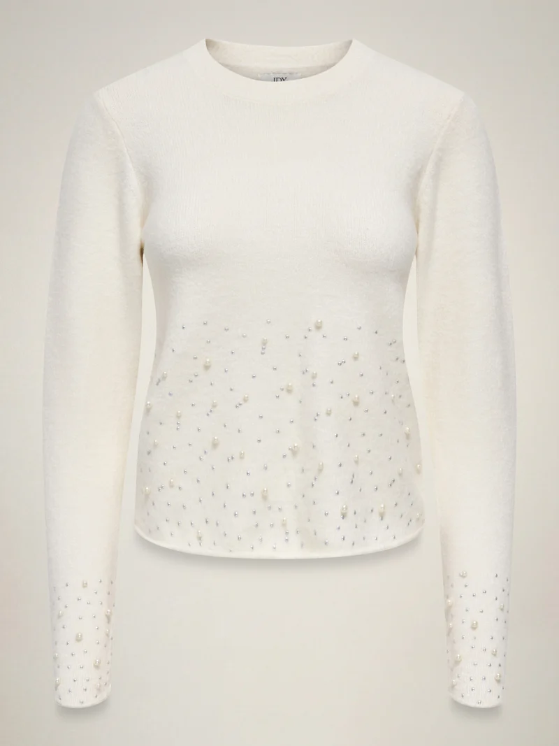 Pullover mit Perlen-Verzierung