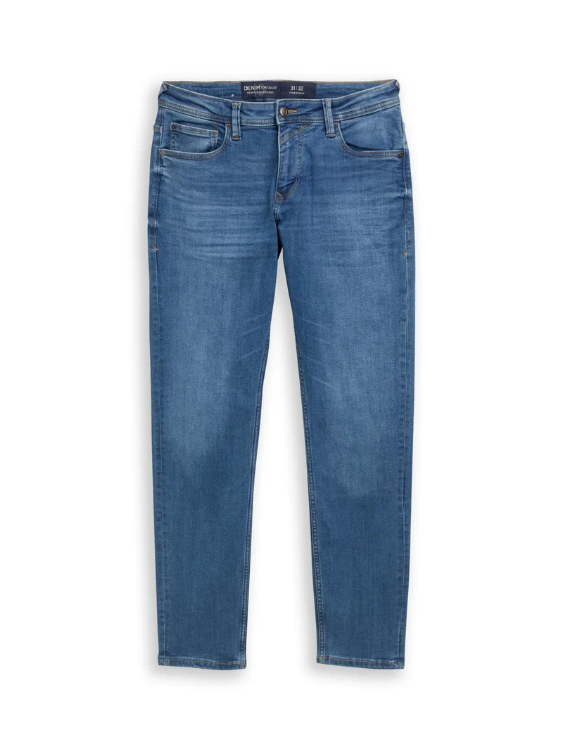 TTPIERS Slim Fit Jeans - Blue Denim