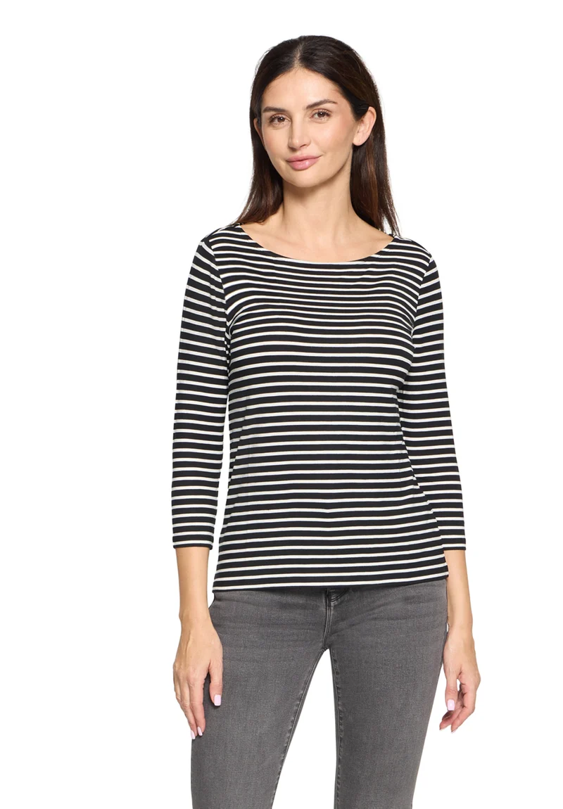 Basic Shirt mit 3/4 Ärmel