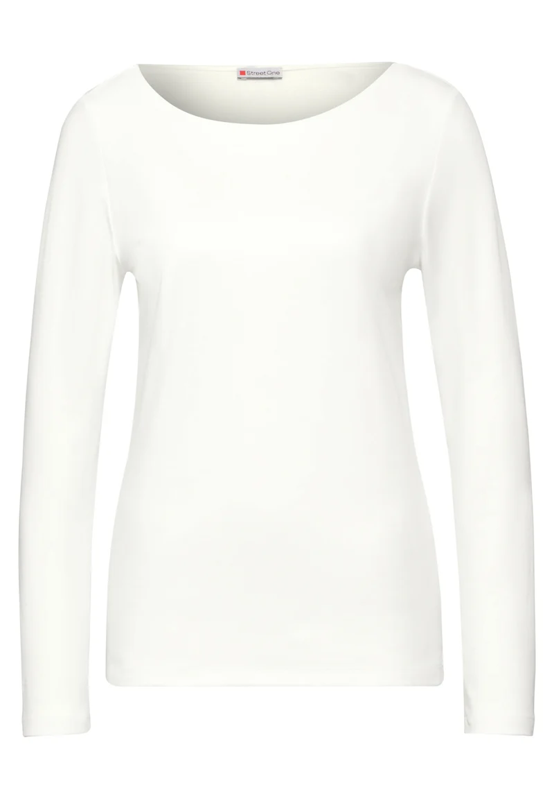 Shirt mit U-Boot-Ausschnitt