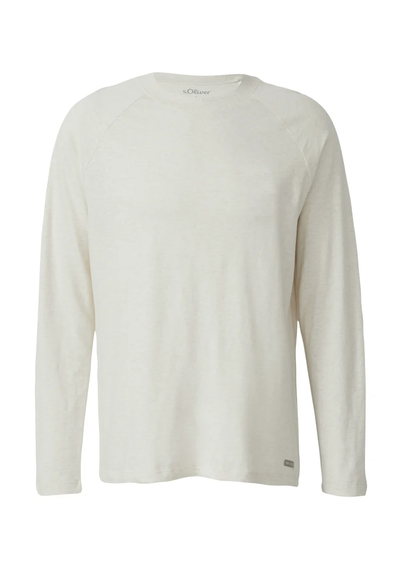 Meliertes Langarmshirt