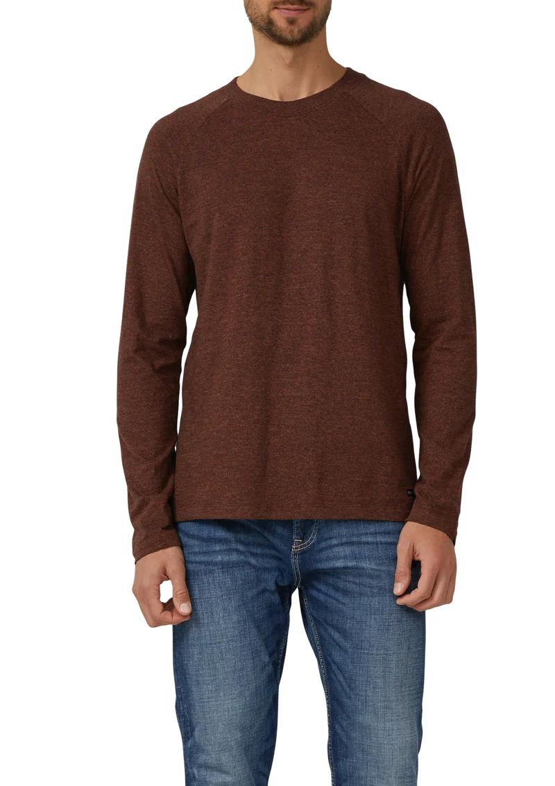 Meliertes Langarmshirt