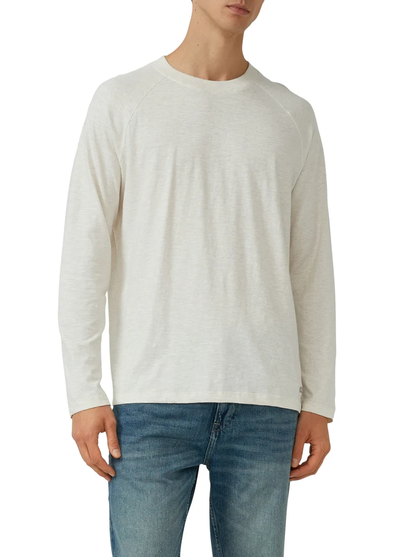 Meliertes Langarmshirt