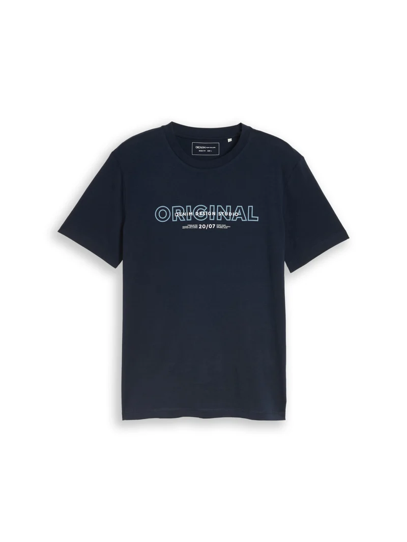 T-Shirt mit Logo Print