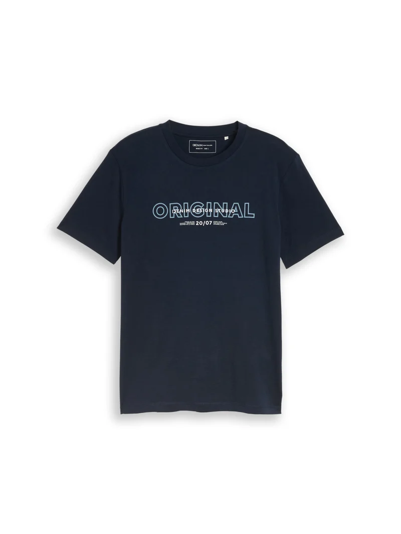 T-Shirt mit Logo Print