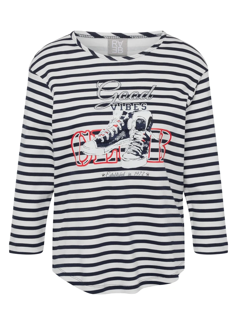 3/4 Shirt mit Streifen
