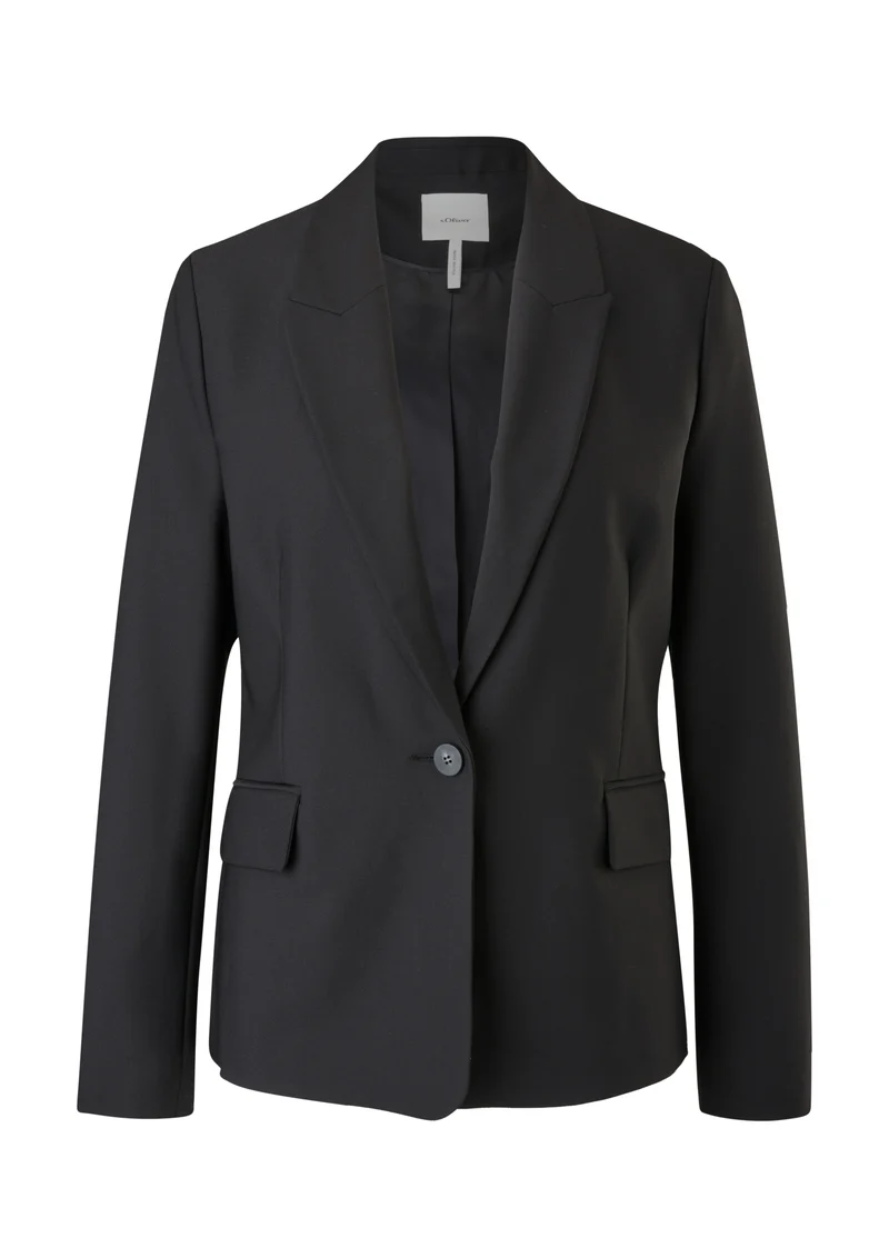 Blazer aus Viskosecrêpe