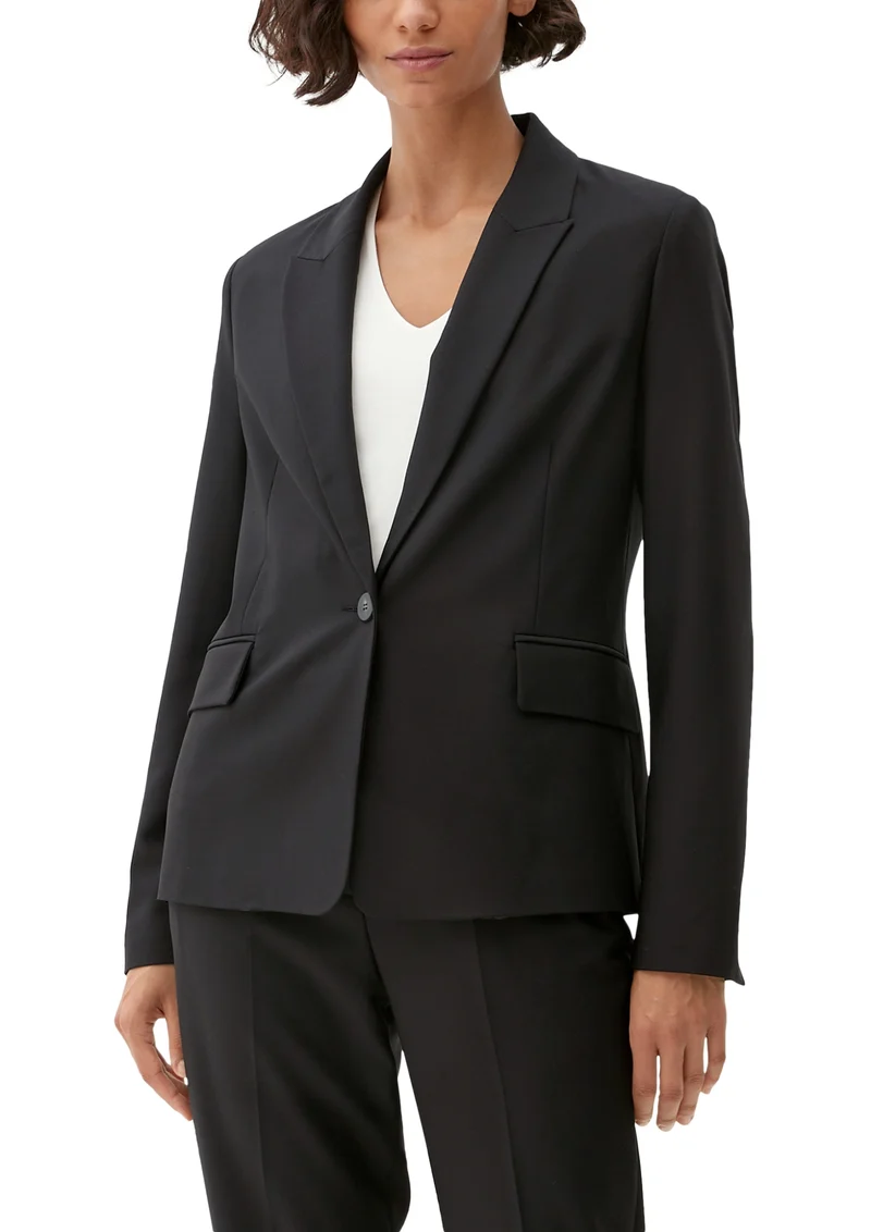 Blazer aus Viskosecrêpe