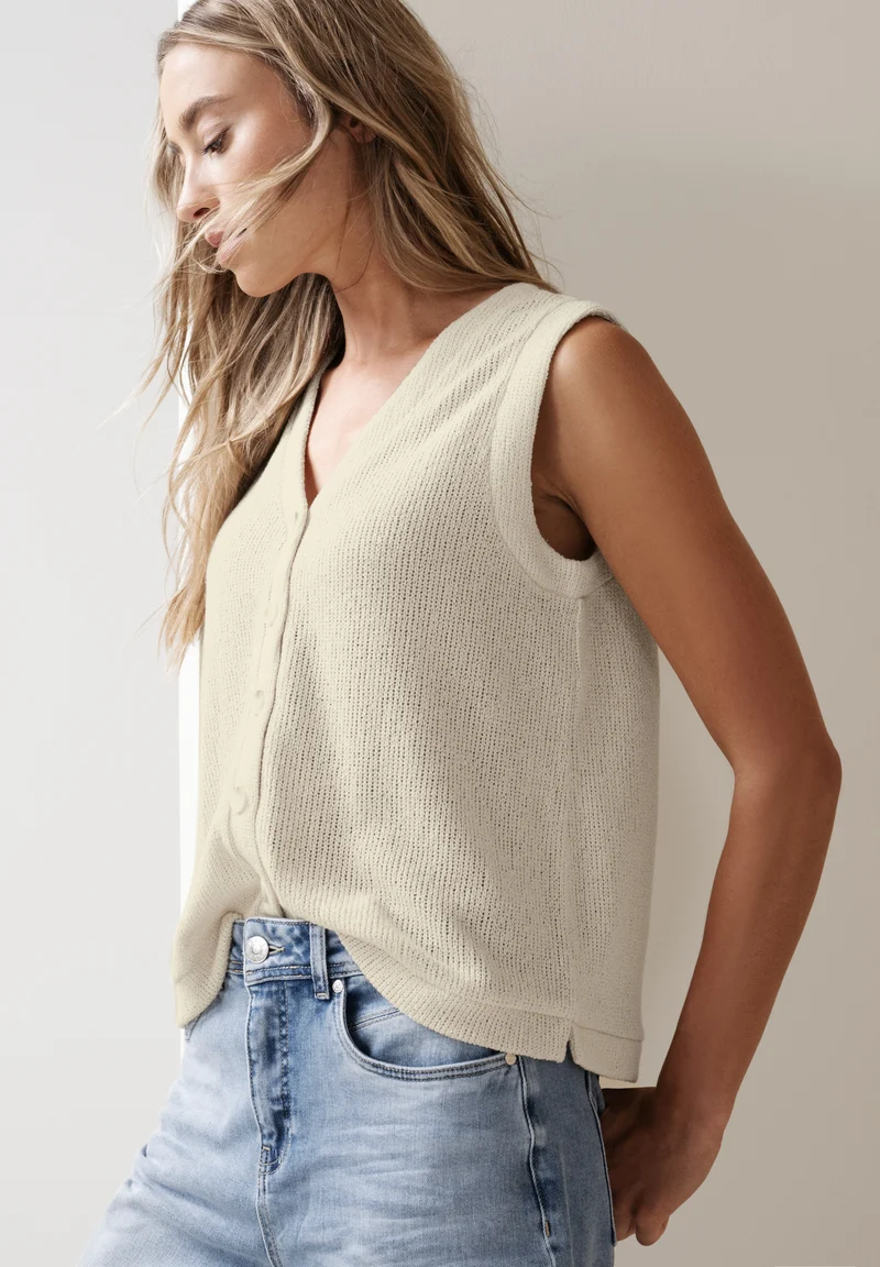 Weste mit V-Neck
