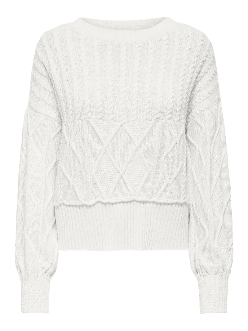 ONLKAYA Pullover mit Zopfmuster