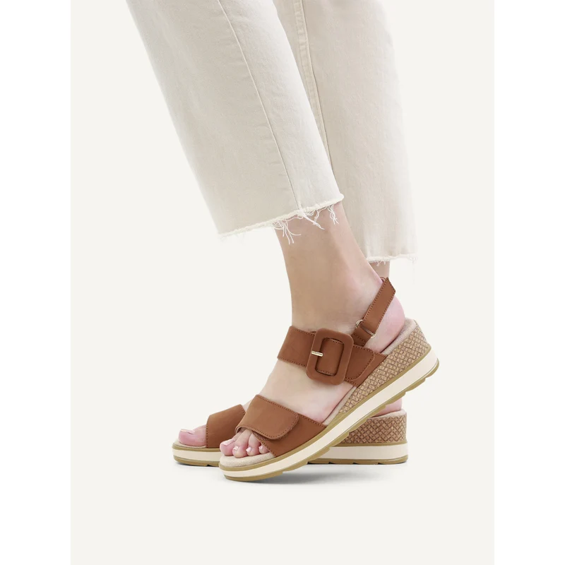 Nubukleder-Sandalette