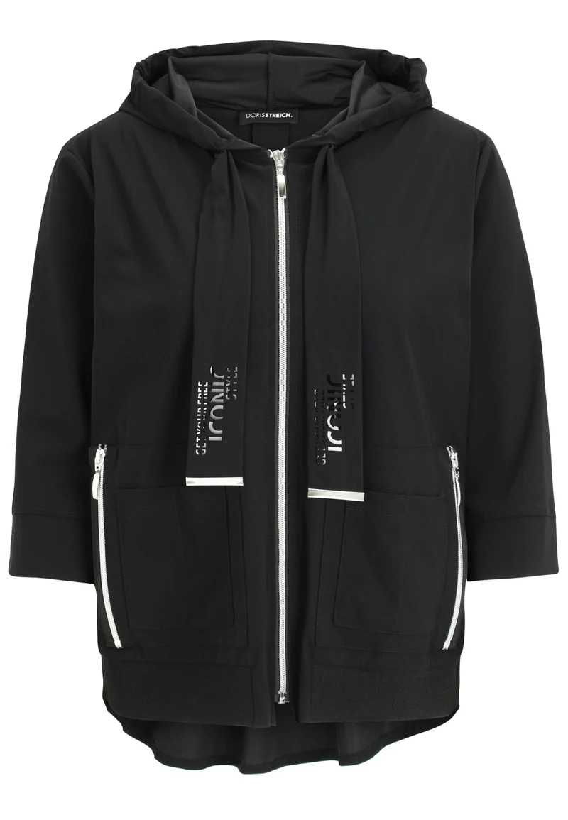 Lässige Jacke mit 3/4 Arm