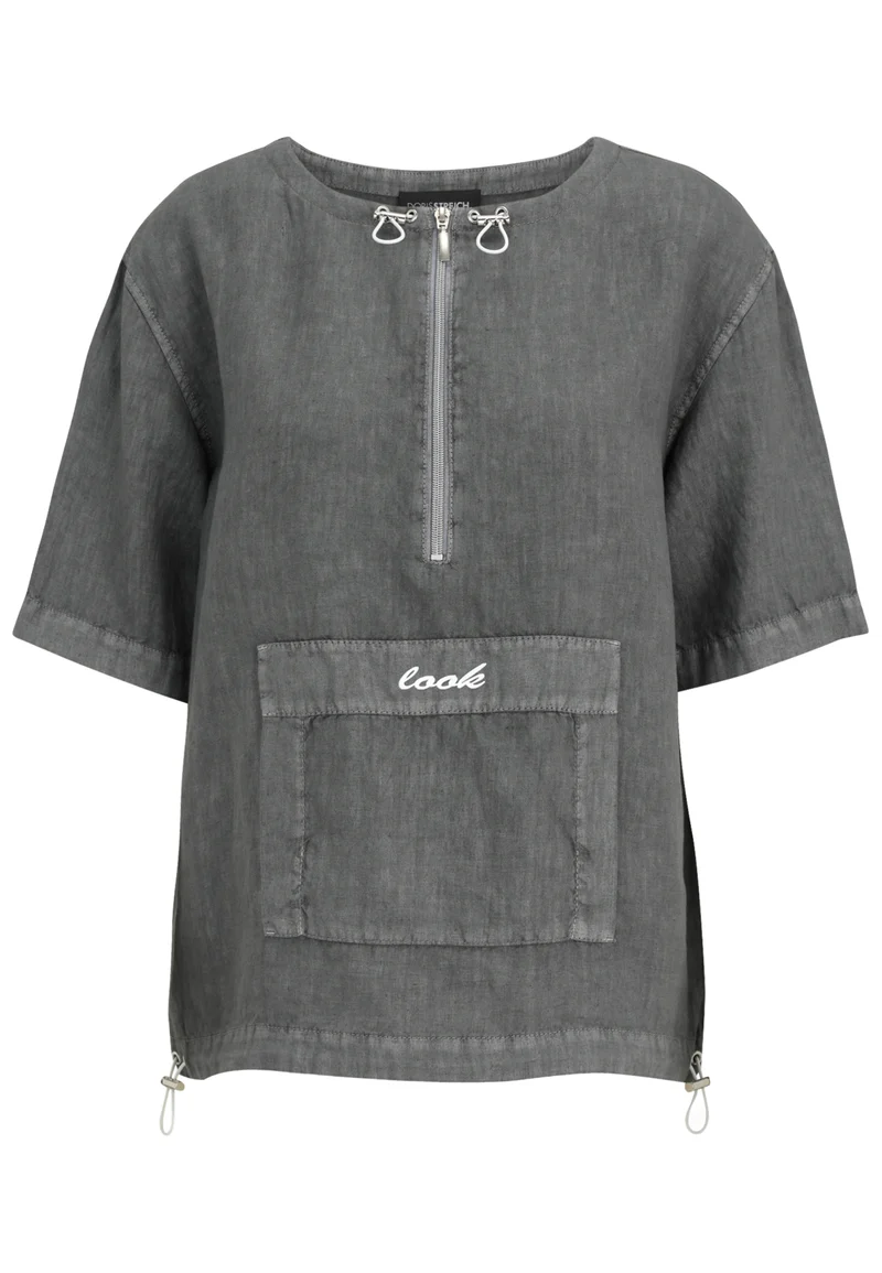 Bluse mit Reißverschluss