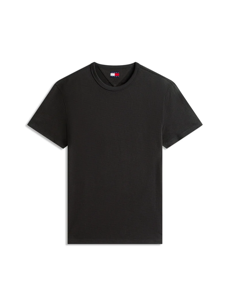 T-Shirt mit Waffelstruktur