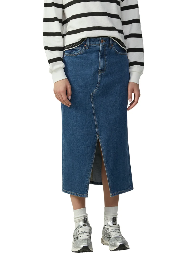 Denimrock mit Schlitz