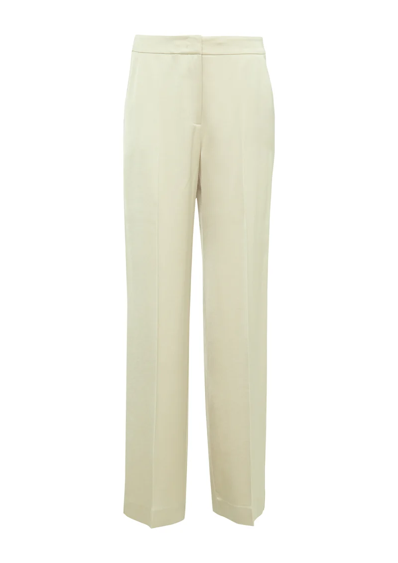 Satinierte Wide-Leg-Hose