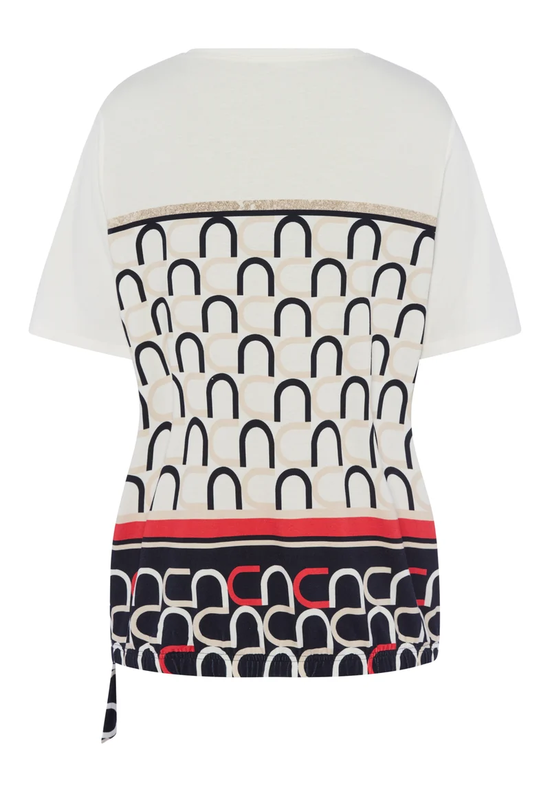 T-Shirt mit Bindeband-Detail