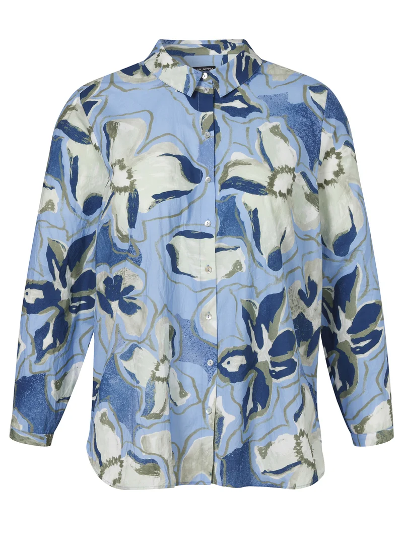 Bluse mit Hemdkragen