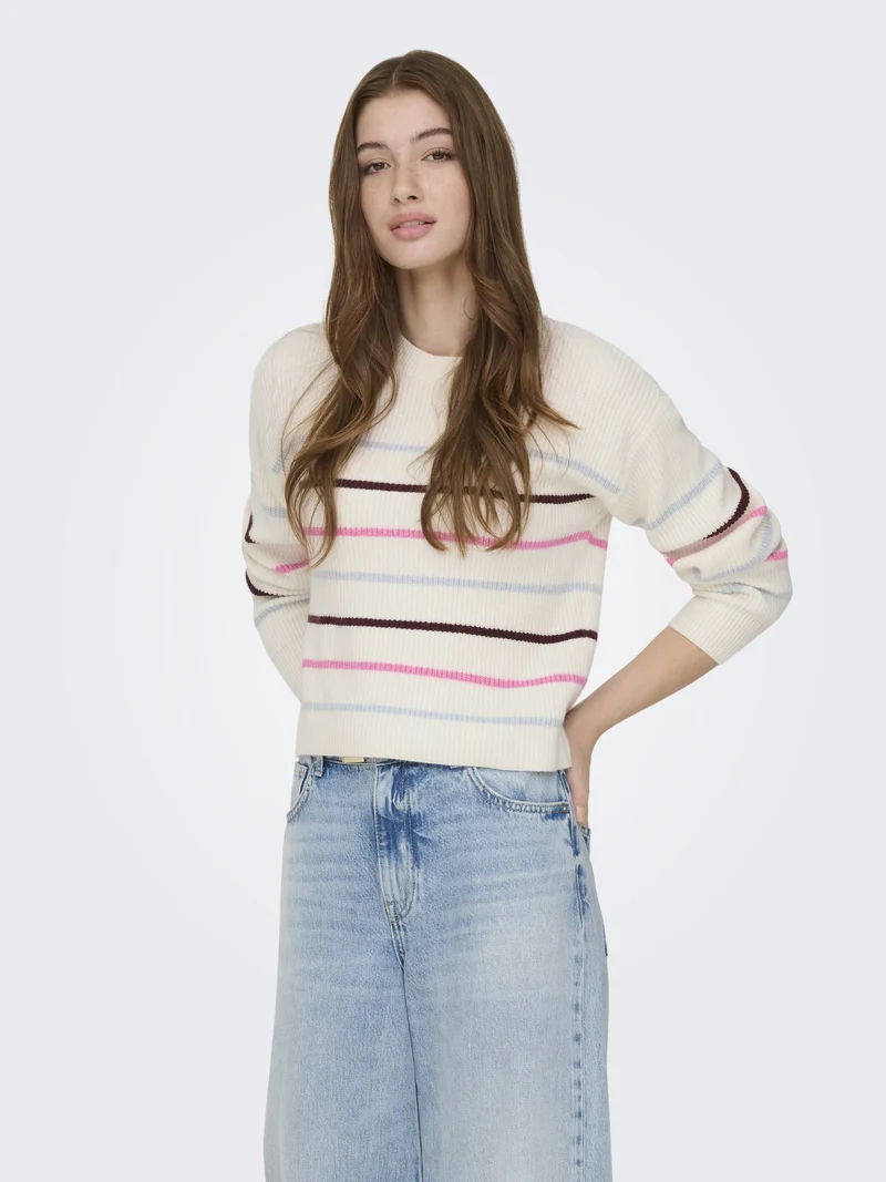 ONLIBI Strickpullover mit Streifen