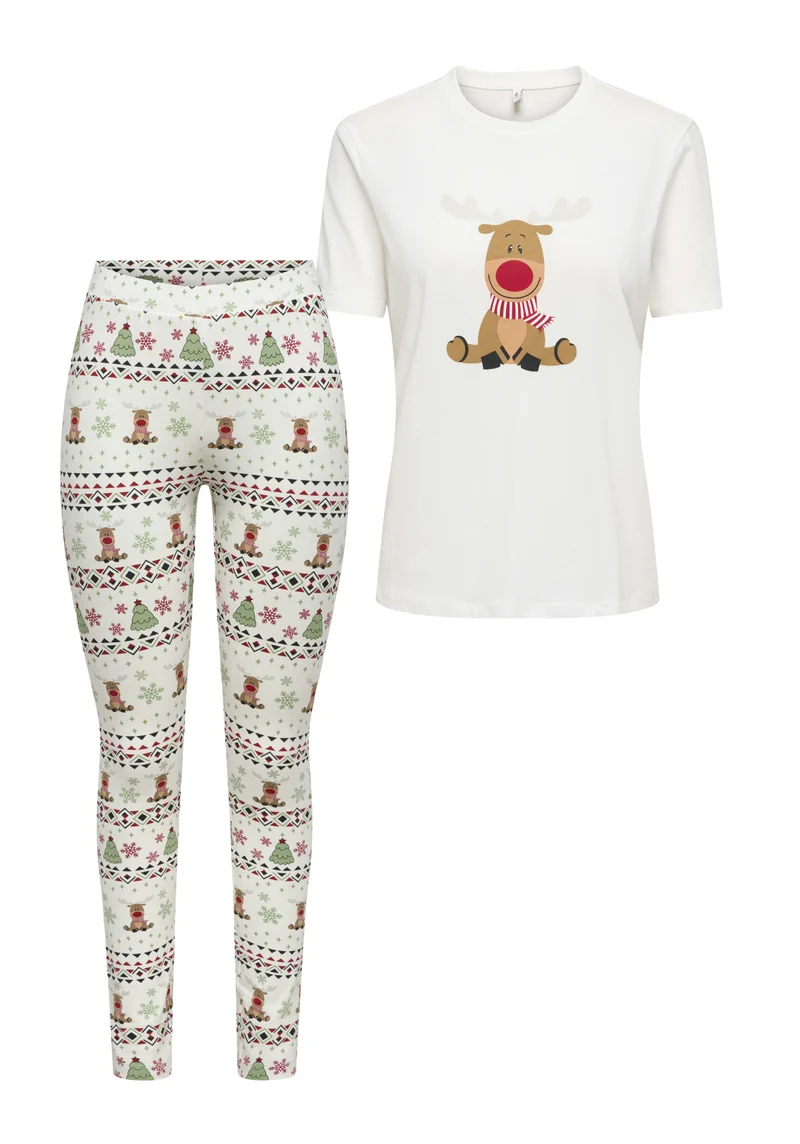 T-Shirt und Leggings