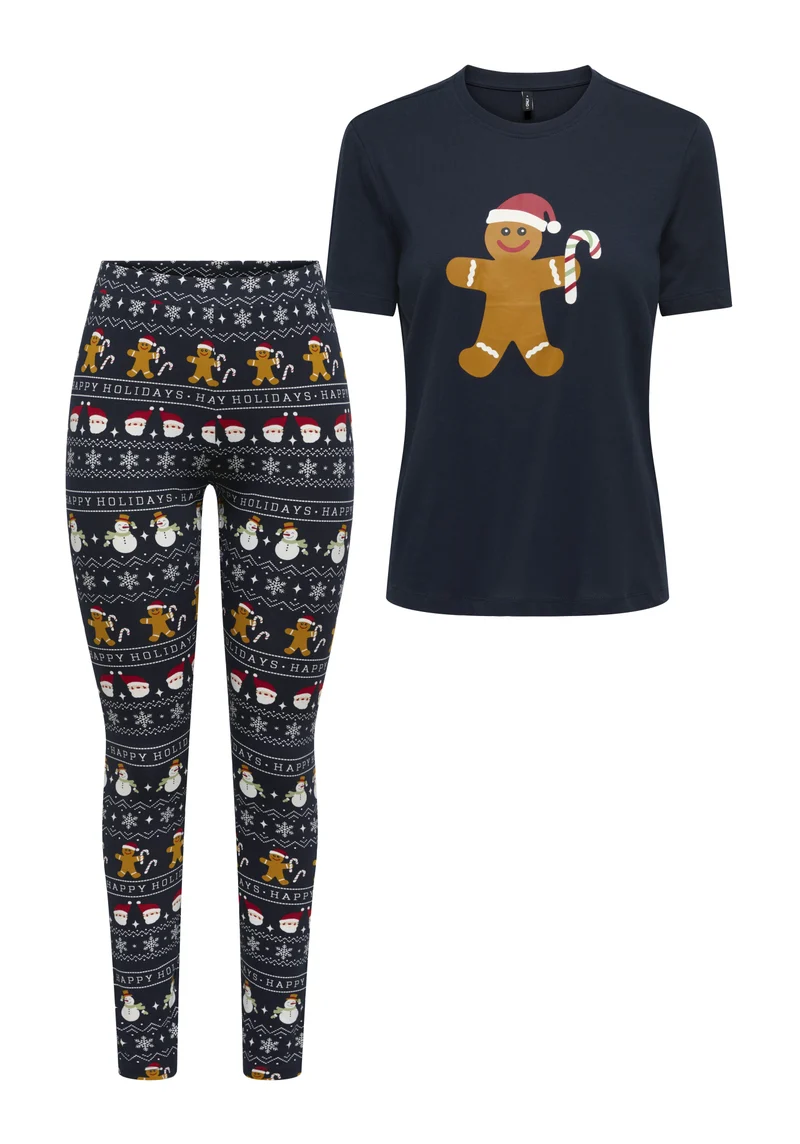 T-Shirt und Leggings