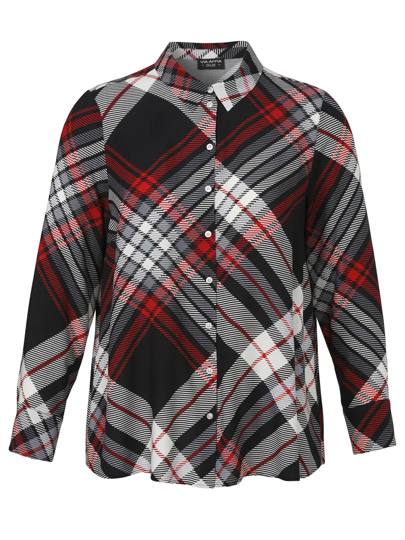 Bluse mit Hemdkragen