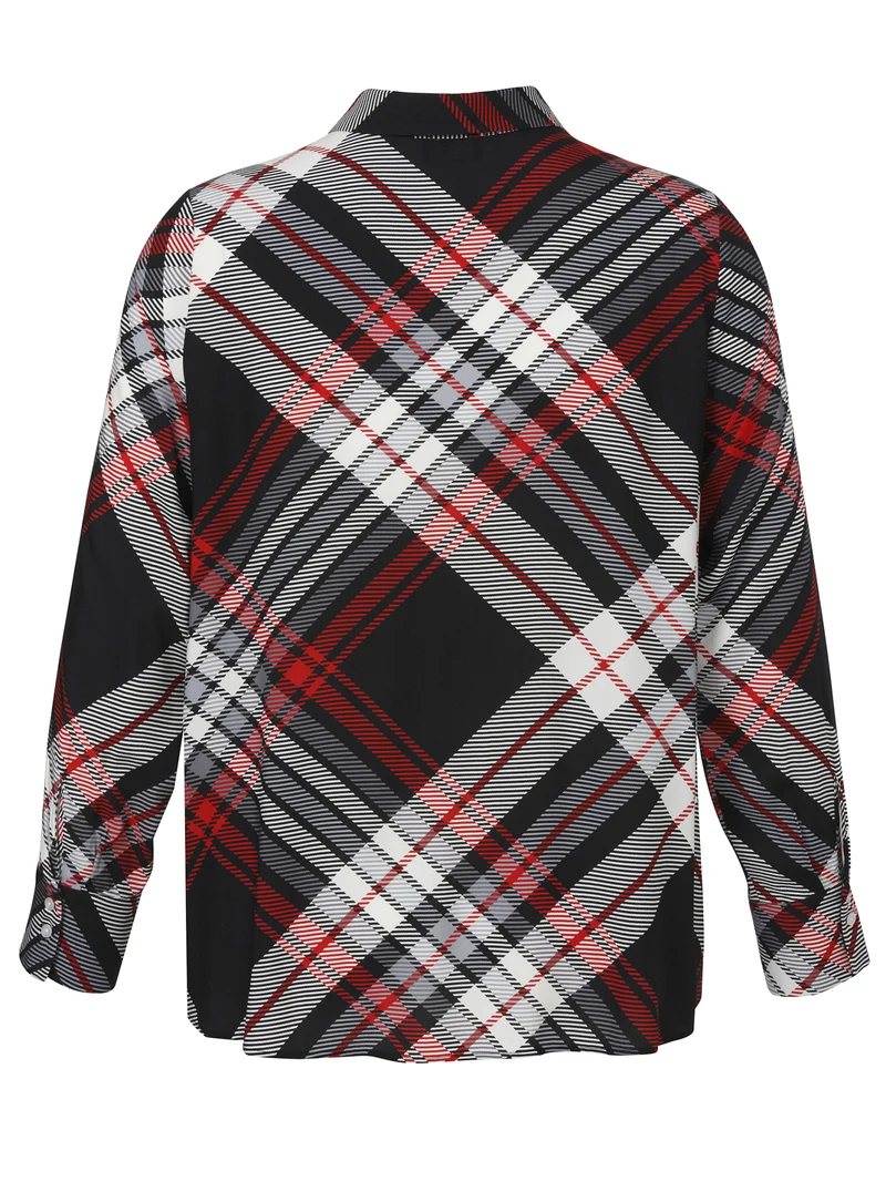 Bluse mit Hemdkragen