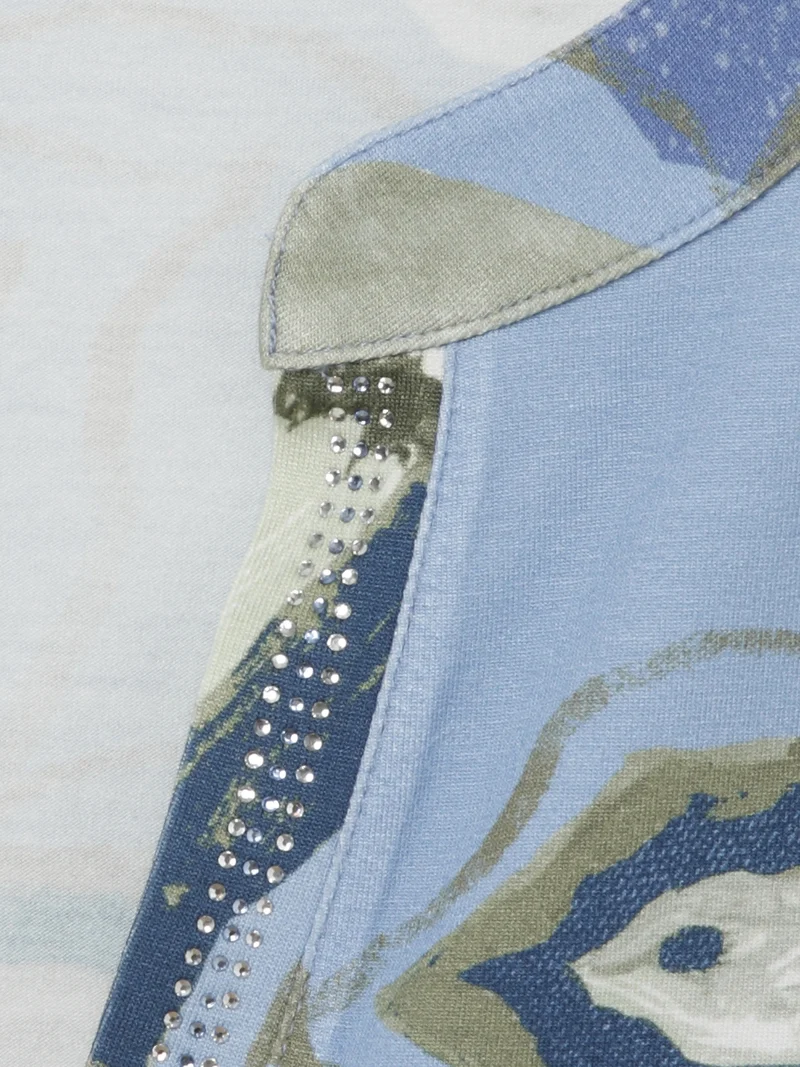 3/4 Arm Shirt mit Glitzersteinen