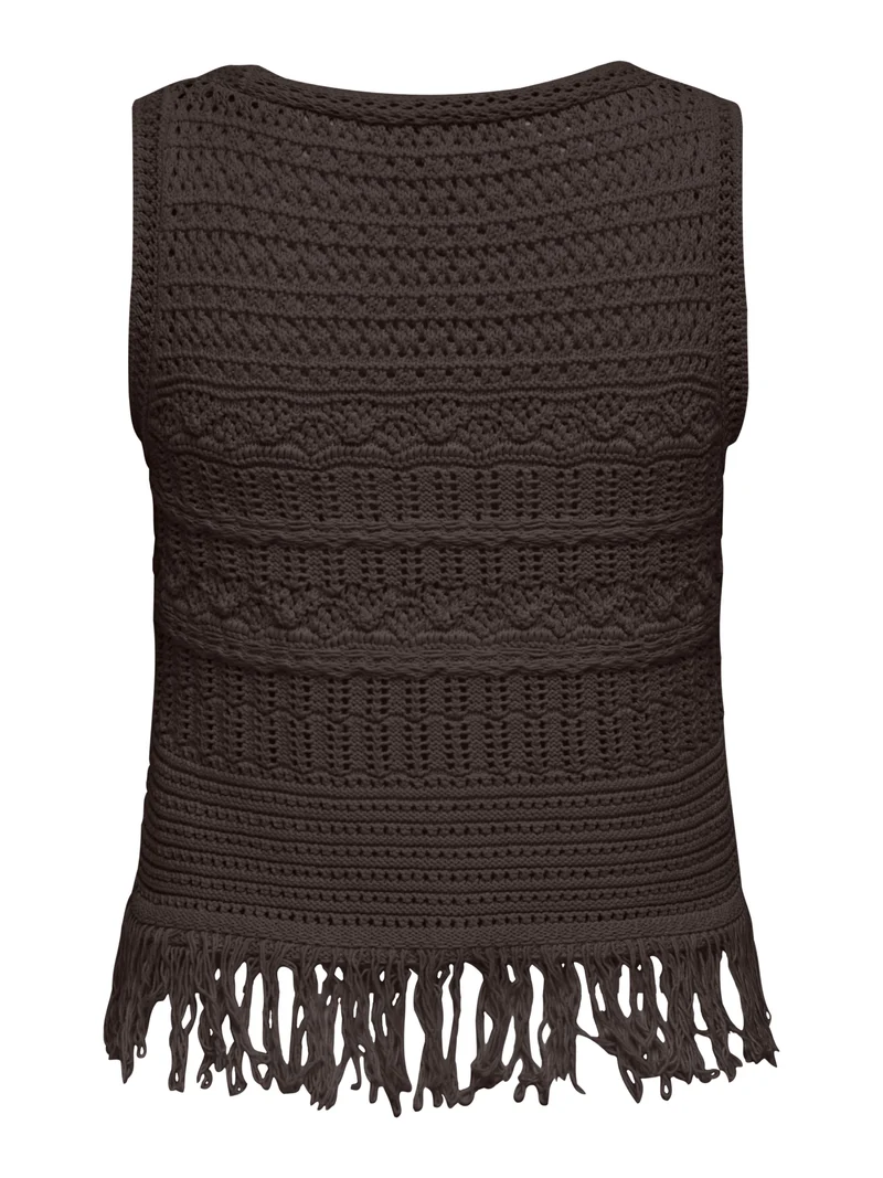 ONLALIX Fransen Strickweste