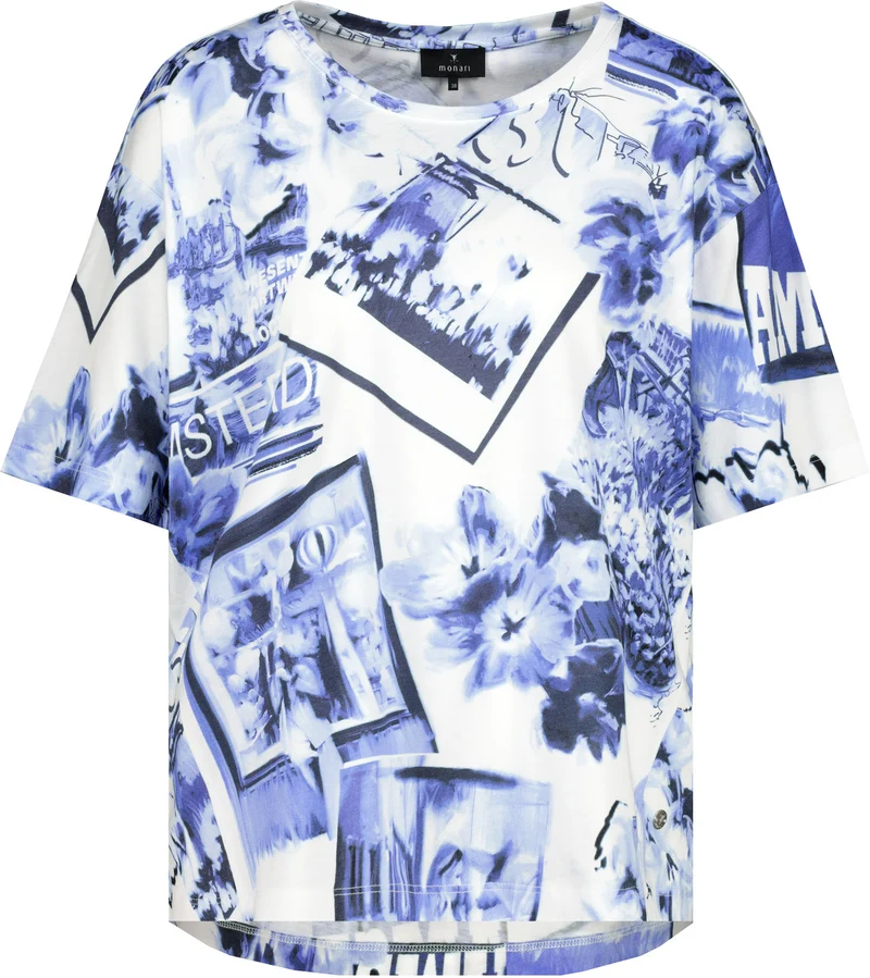 T-Shirt mit Polaroidmuster