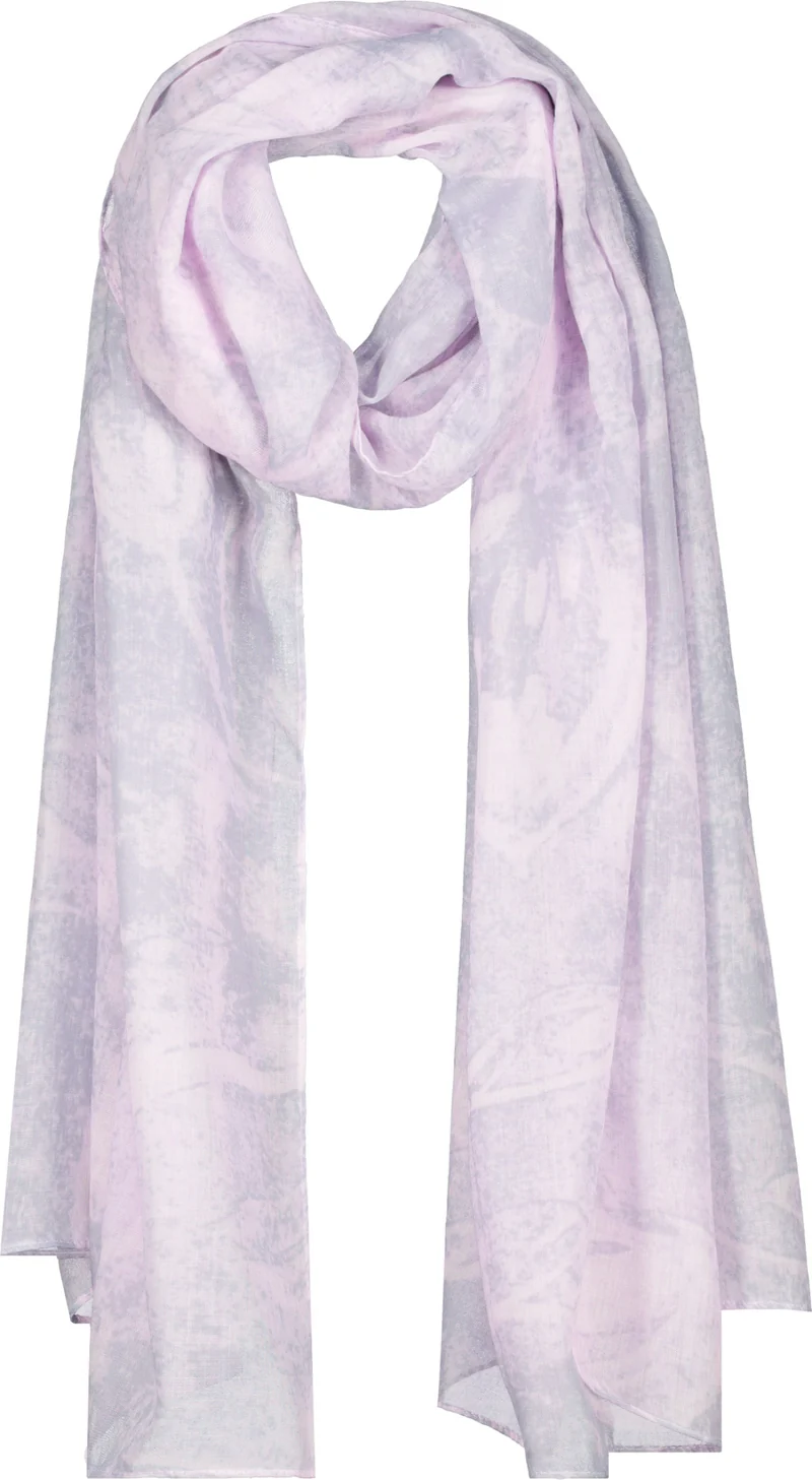 Leichter Schal mit Blumen