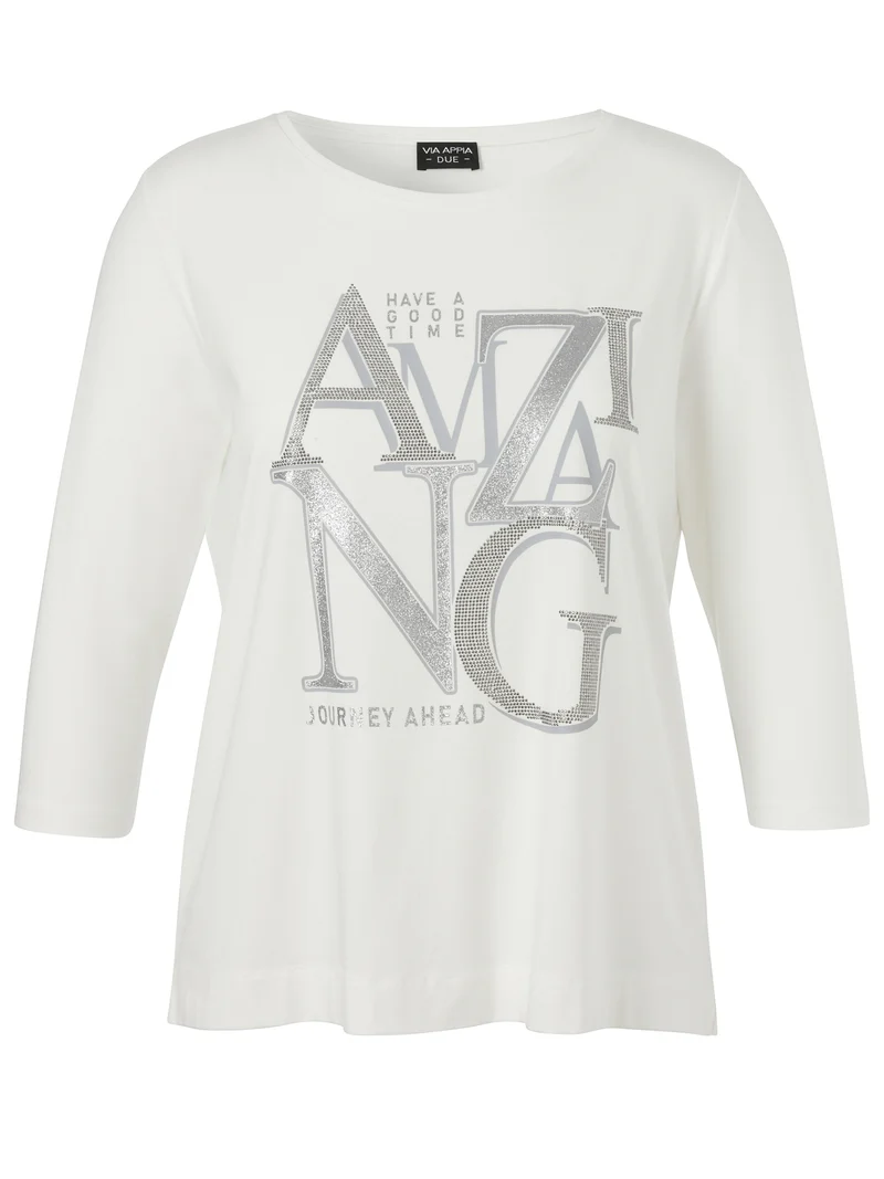 T-Shirt mit 3/4-Arm