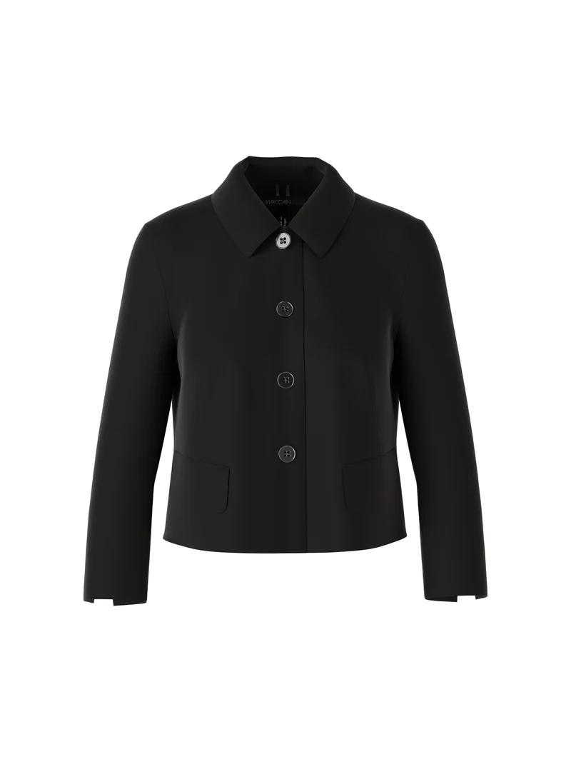 Kurze Jacke mit Kentkragen