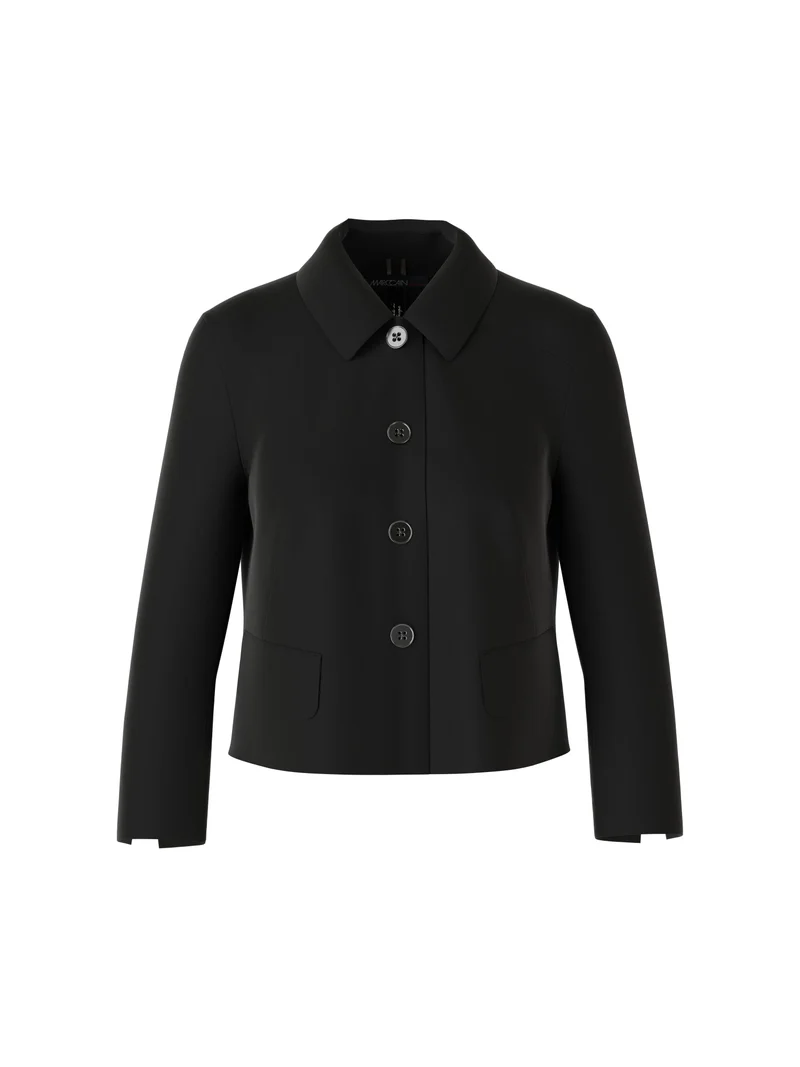 Kurze Jacke mit Kentkragen